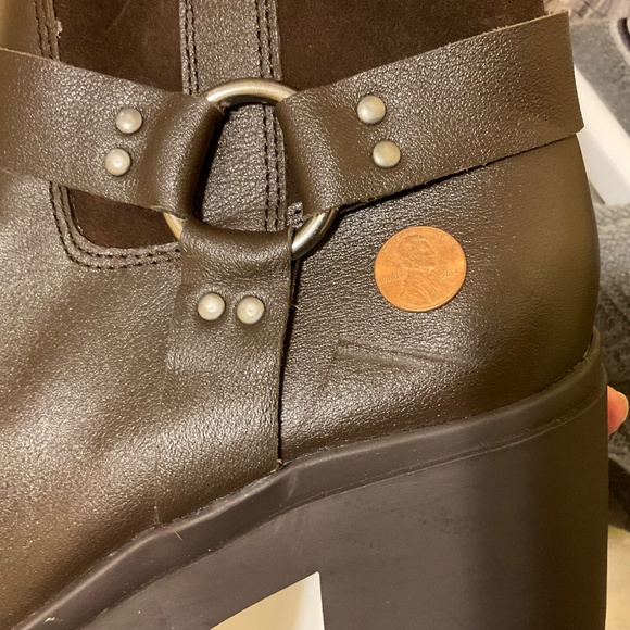 NWT BLONDO REBEL Women Java Ankle Boot side zippers SZ 9M Moto Biker Buckle - Picture 7 of 7